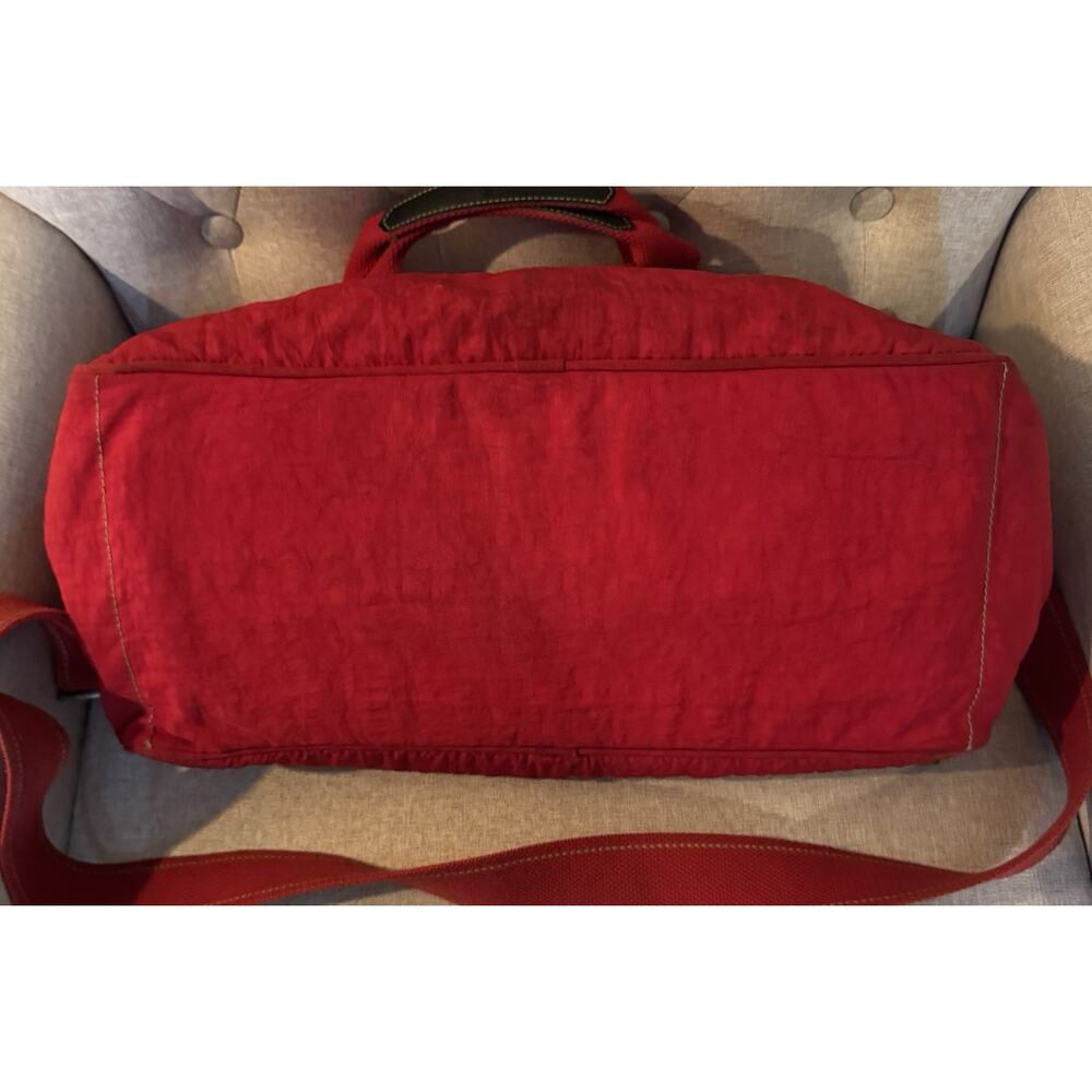 Kipling Large Duffle Red Luggage Travel Gym School 90's Vintage Y2K - Picture 14 of 14